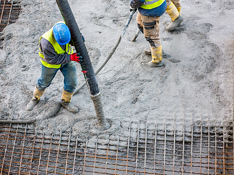 Betonarbeiten im Westerwald